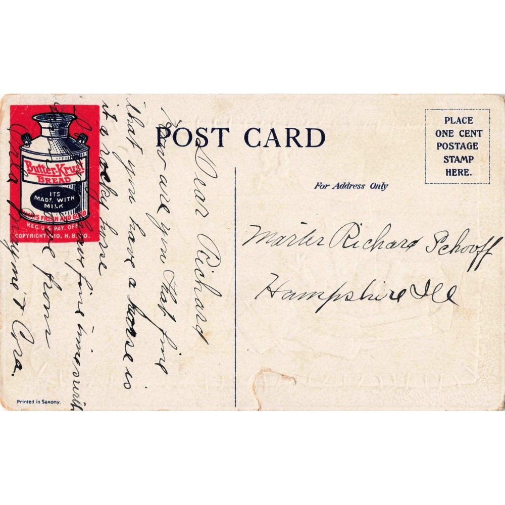 Vtg Raphael Tuck & Sons Postcard Dwig Smile Open Sesame Treasure Cave Saxony - Picture 2 of 2